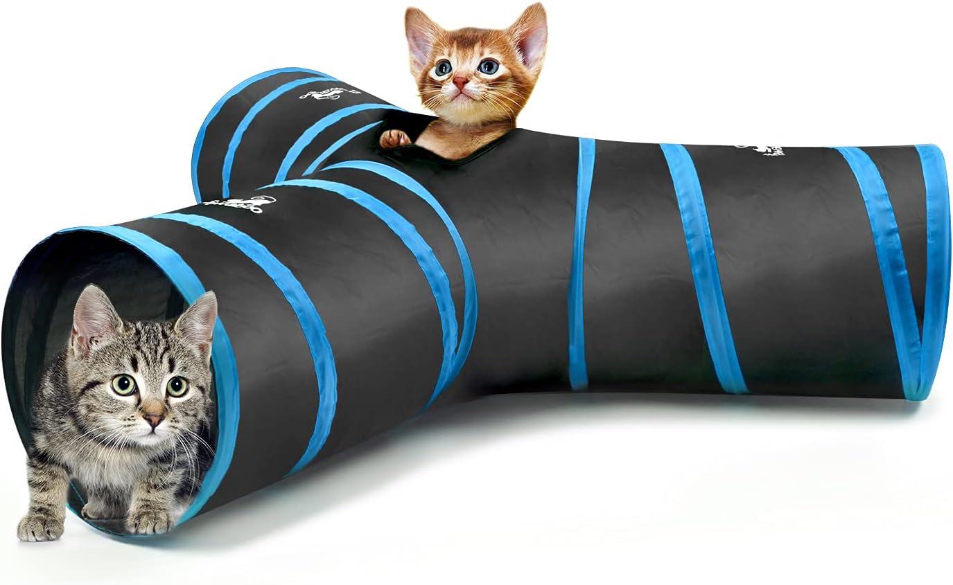 Cat Tunnel Bed Under Christmas Tree