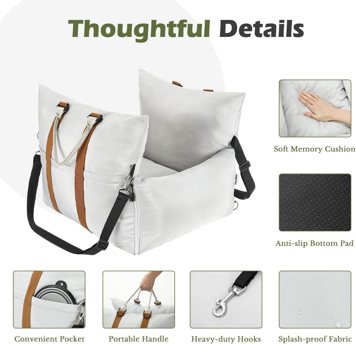 Extra Soft & Thick- Waterproof Dog Car Seat