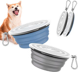 Collapsible 2PC Dog Bowls with Lid