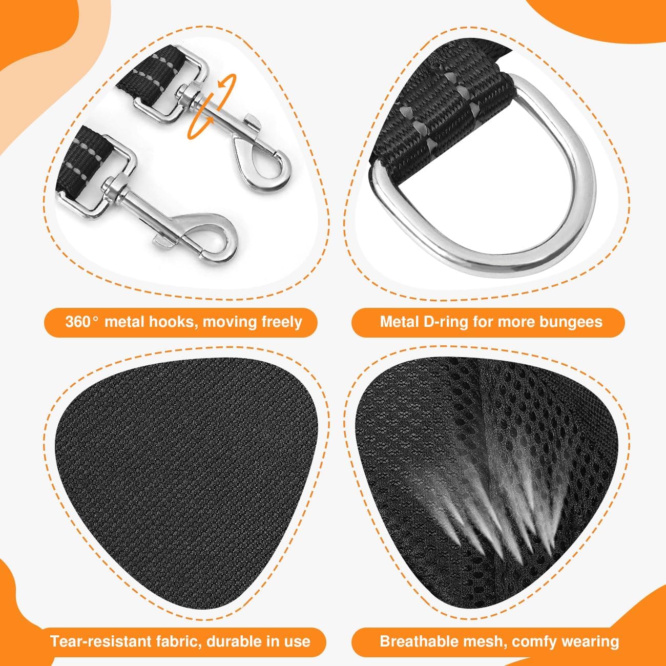 Hands Free Dog Leash with Waist Bag