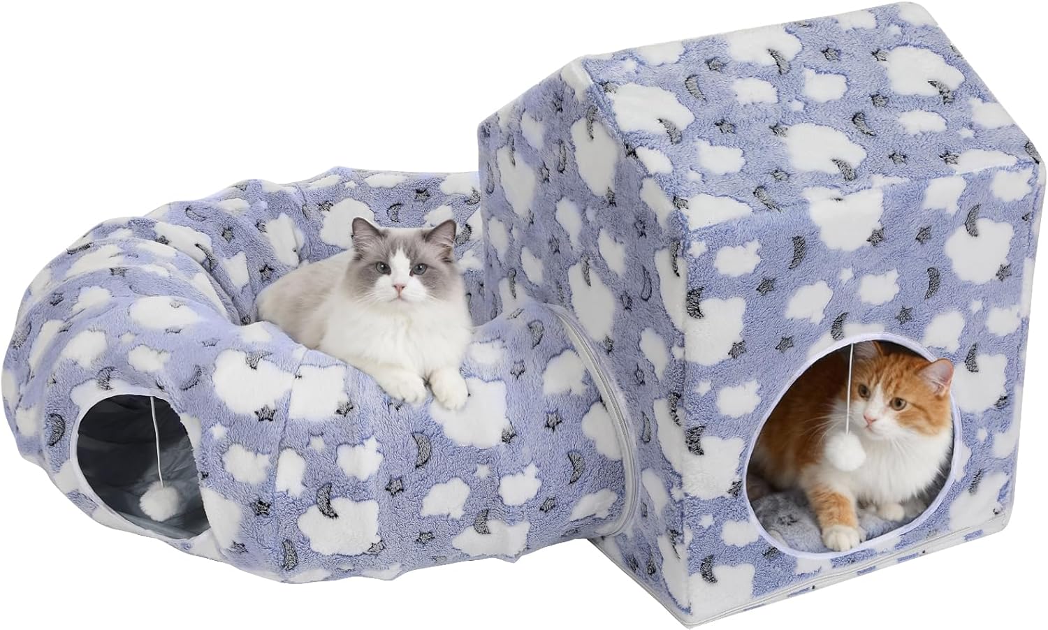 Cat Donut Tube with Square Kitten House