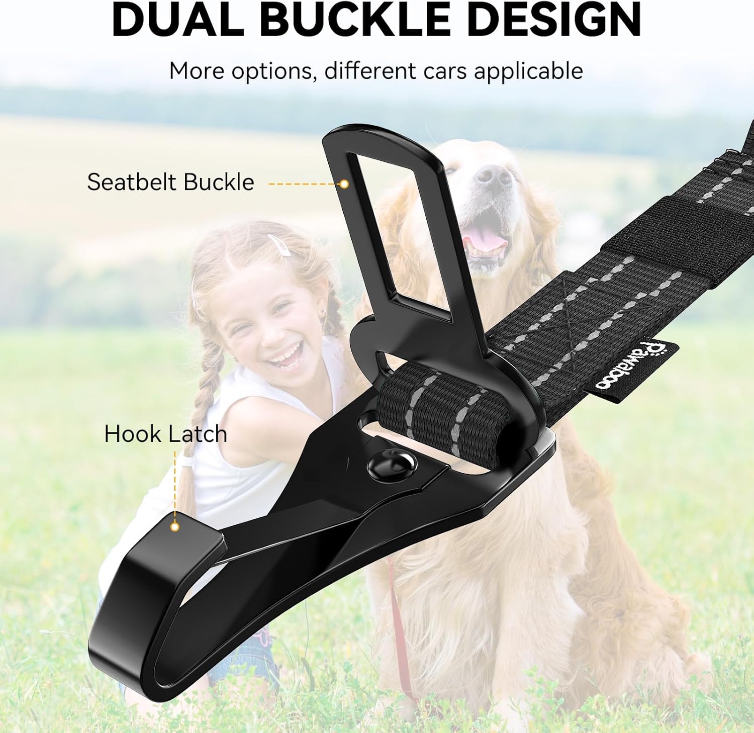 2Pack Dog Seatbelt for Car