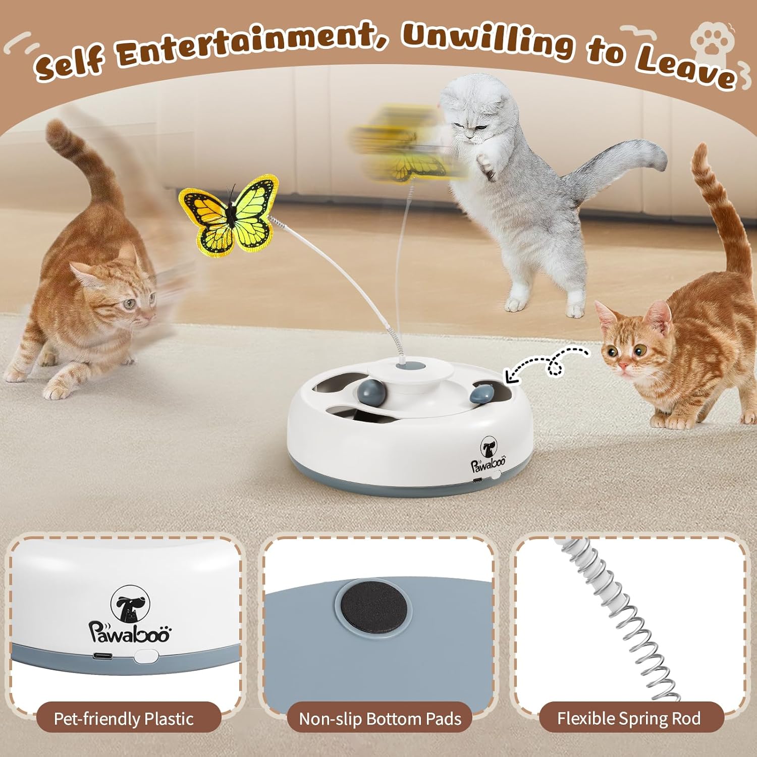3-in-1 Automatic Interactive Cat Toy