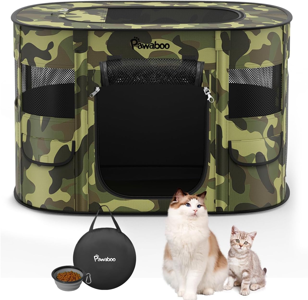 2-in-1 Pet Playpen for Dog Cat