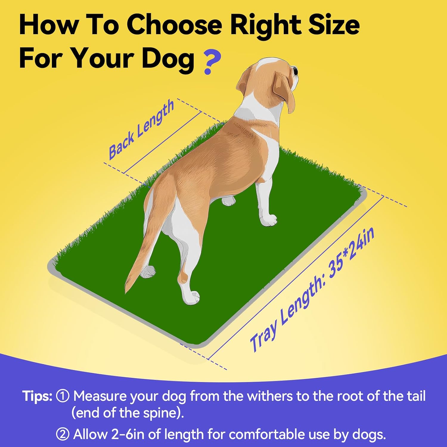 Dog Grass Pad with Stainless Steel Tray