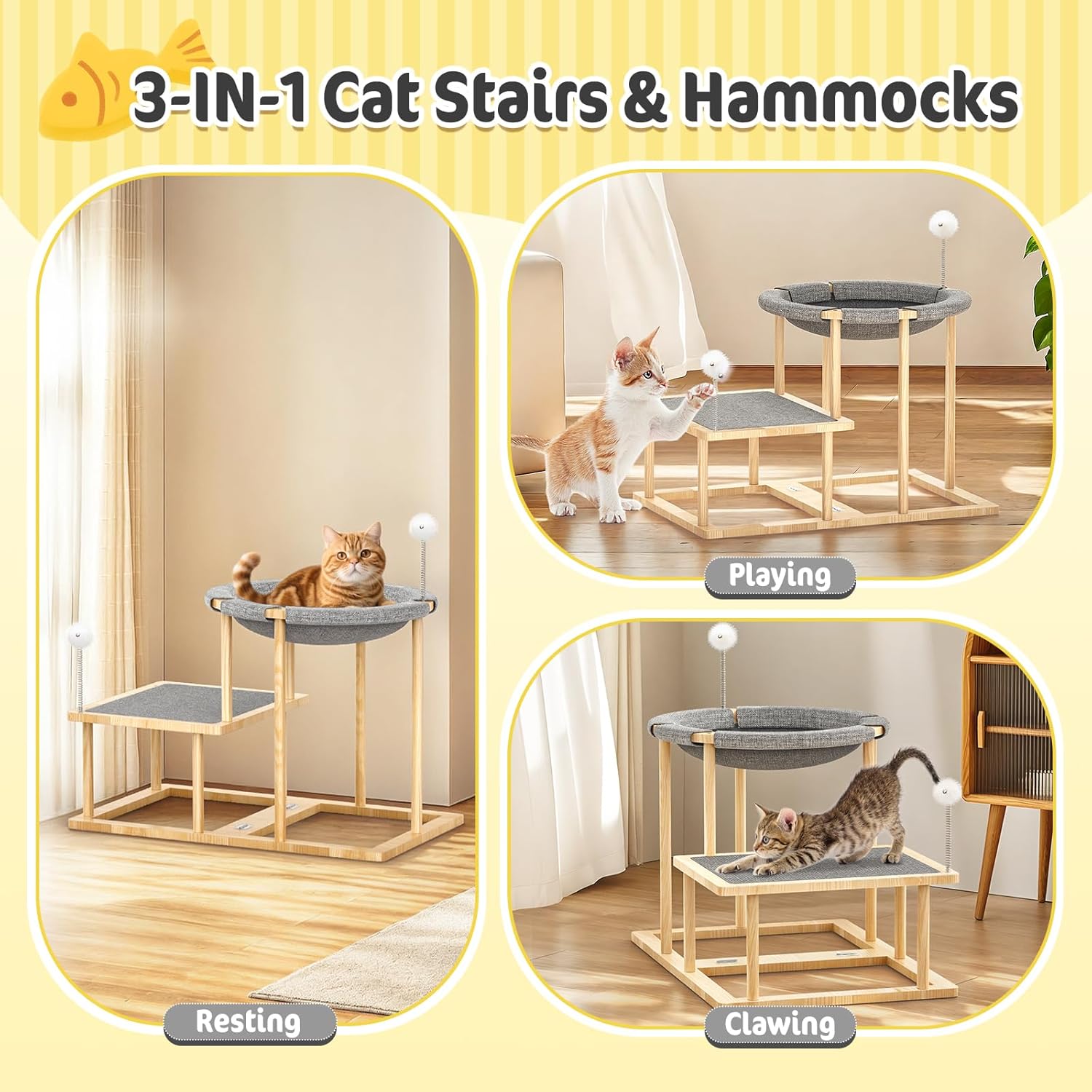 Elevated Cat Hammock Bed