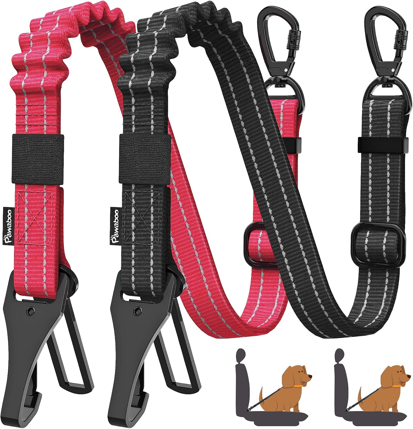 2Pack Dog Seatbelt for Car