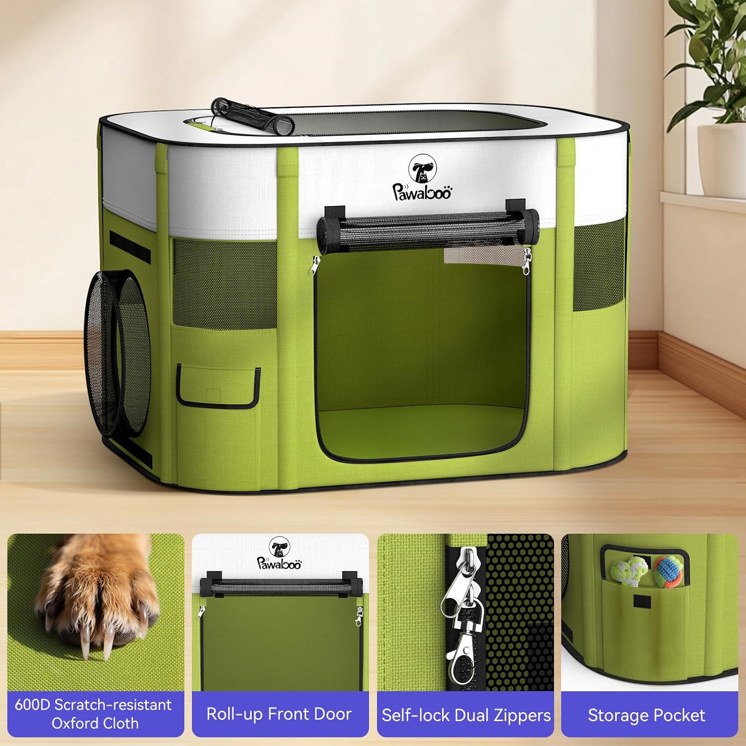2-in-1 Pet Playpen for Dog Cat