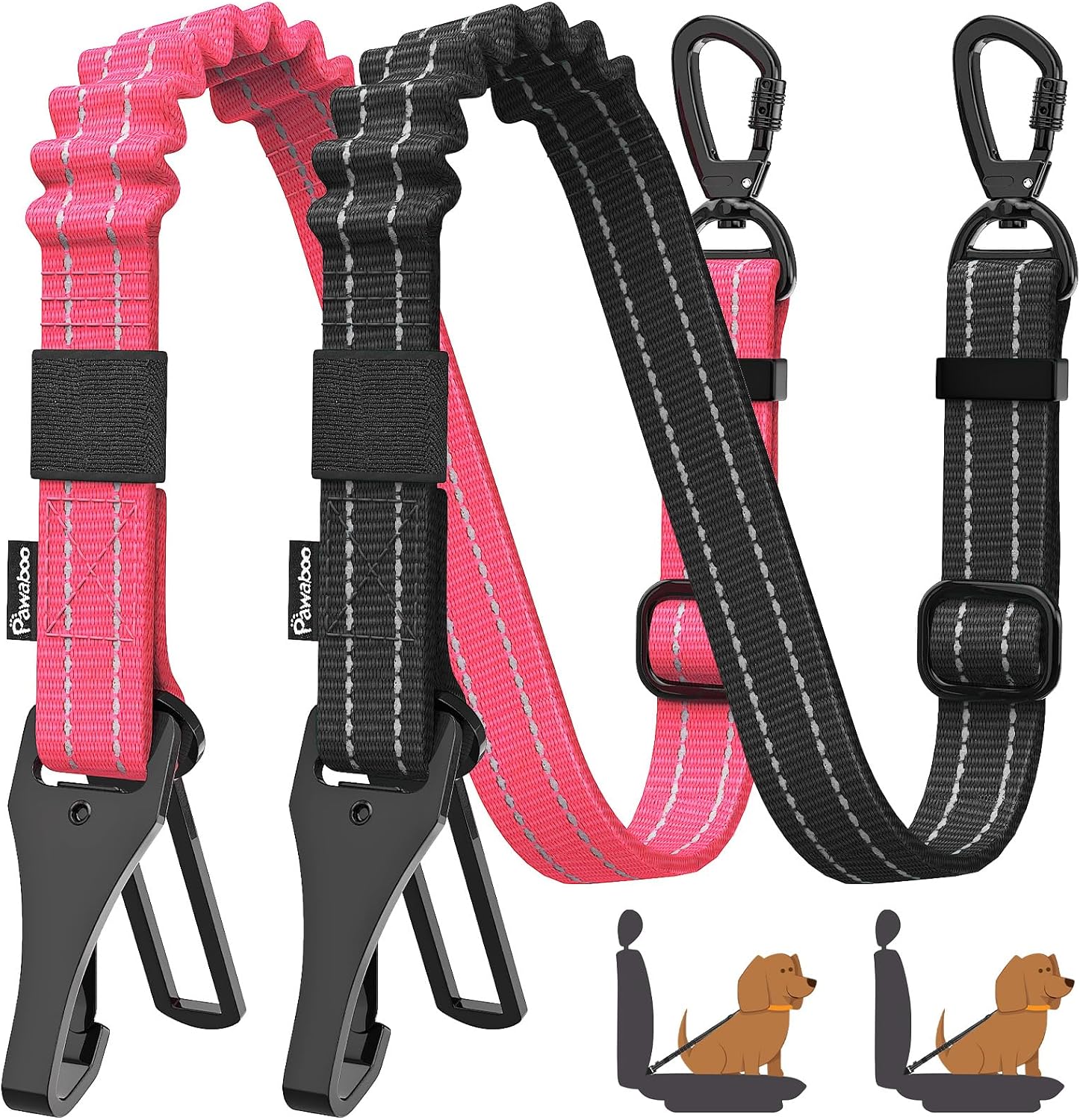 2Pack Dog Seatbelt for Car