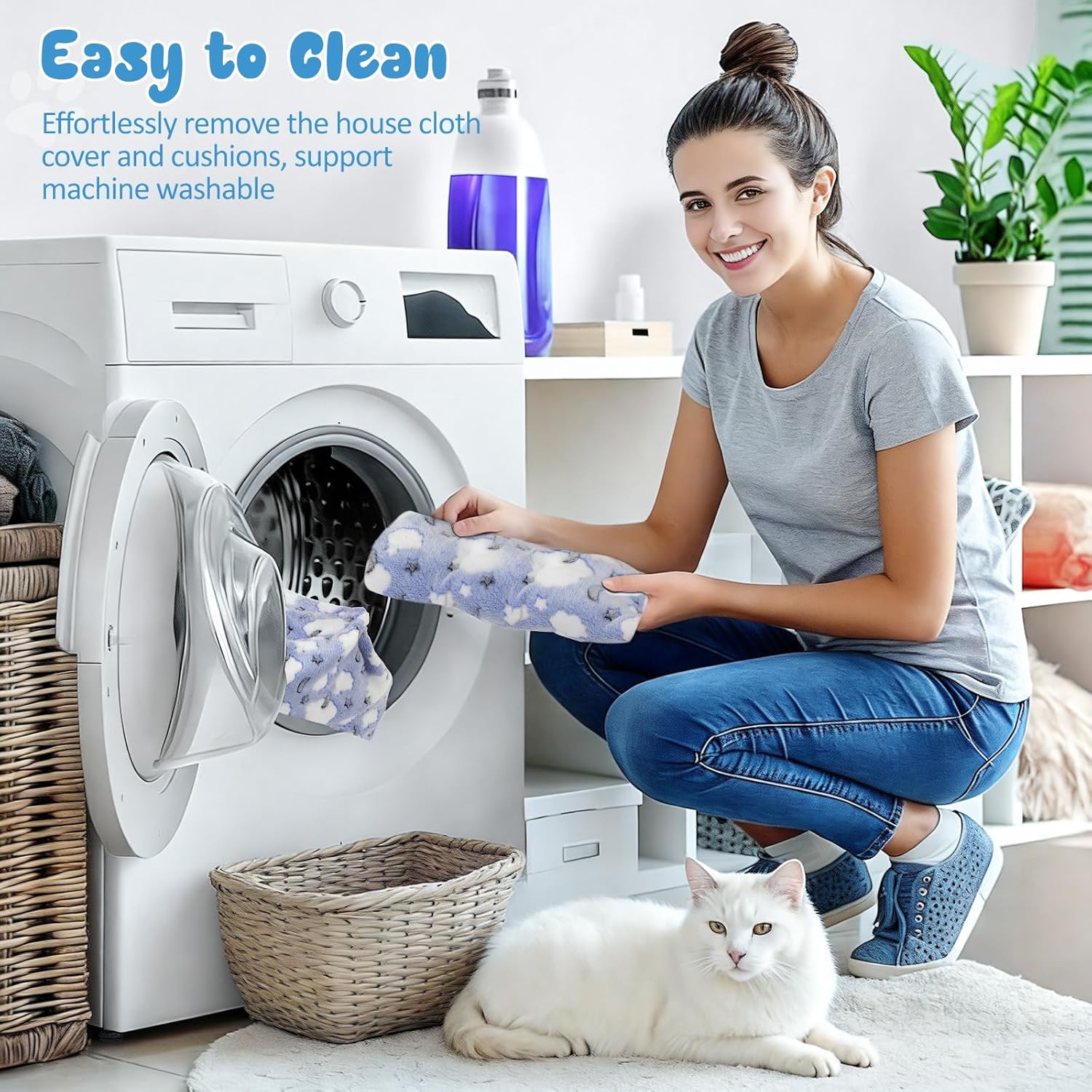 Cat Donut Tube with Square Kitten House