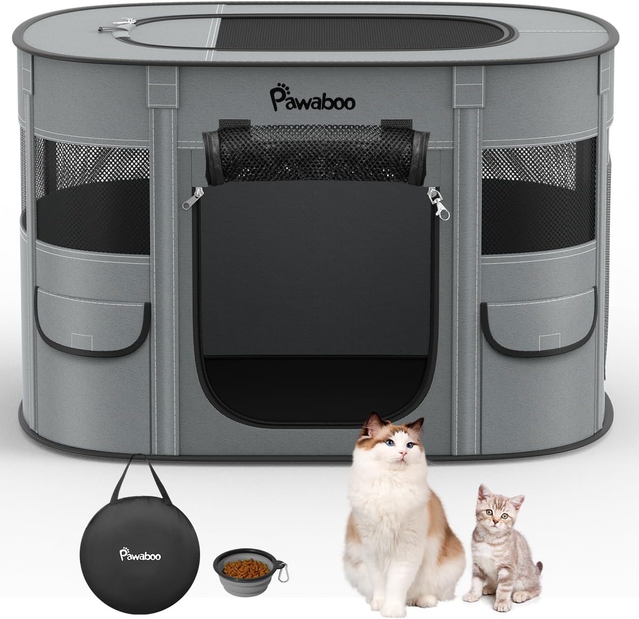 2-in-1 Pet Playpen for Dog Cat