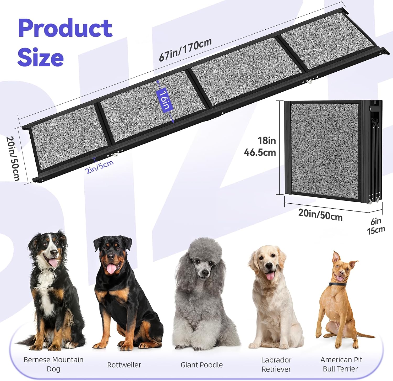Dog Ramp for Car SUV/Truck/High Bed