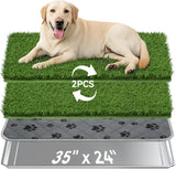 Dog Grass Pad with Stainless Steel Tray