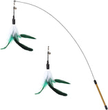 Extra Long 34.5" Feather Teaser Cat Toy