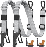 Pawaboo 2Pack Dog Car Seatbelt, 3-in-1 Dog Tether with Buckle & Hook Latch