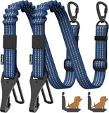 Pawaboo 2Pack Dog Car Seatbelt, 3-in-1 Dog Tether with Buckle & Hook Latch