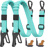 Pawaboo 2Pack Dog Car Seatbelt, 3-in-1 Dog Tether with Buckle & Hook Latch