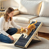 Pawaboo Dog Ramp for Couch Foldable, 5 Ajustable Height from 9.8" to 20.5"