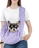 Pawaboo Small Dog Sling Carrier, Purple Daisy