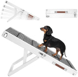 Pawaboo 2026 Upgraded Small Dog Ramp for Couch Foldable, 5 Ajustable Height