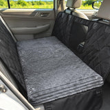 Pawaboo Backseat Pet Bed for Car Reversible Warming & Cooling, Gray