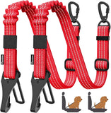 Pawaboo 2Pack Dog Car Seatbelt, 3-in-1 Dog Tether with Buckle & Hook Latch