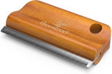 Pawaboo Deshedding Brush for Dogs & Cats, Dog Hair Removal Comb with Ergonomic Gripping, Wooden Grooming Shedding Brush for Long Hair Dogs and Cats, Hangable Pet Cleaning Comb, 5.1 Inch, Walnut