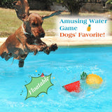 Pawaboo Pet Teether Cooling Chew Toys, 2 Pack Freezable Teething Toy for Puppies, Watermelon and Pineapple Shape Freeze Interactive Toys in Summer, Frozen Dog Treat Training Tools for Dogs