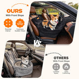 Pawaboo Dog Booster Car Seat for Small/Medium Dogs Up to 35lbs, Black