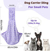 Pawaboo Small Dog Sling Carrier, Purple Daisy