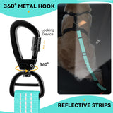 Pawaboo 2Pack Dog Car Seatbelt, 3-in-1 Dog Tether with Buckle & Hook Latch