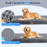 Pawaboo Backseat Pet Bed for Car Reversible Warming & Cooling, Gray