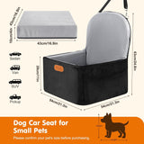 Pawaboo Dog Booster Car Seat for Small & Medium Dogs, Elevated Pet Carseat