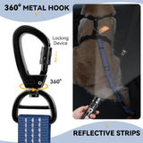 Pawaboo 2Pack Dog Car Seatbelt, 3-in-1 Dog Tether with Buckle & Hook Latch