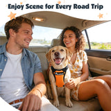 Pawaboo Dog Seat Belt Harness for Car, Seatbelt Harness with 2 in 1 Buckle