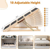 Pawaboo Dog Ramp for Couch, 2026 Upgrade Enlarge Pet Ramp for Easy Climbing