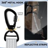 Pawaboo 2Pack Dog Car Seatbelt, 3-in-1 Dog Tether with Buckle & Hook Latch