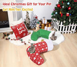 Pawaboo Cat Tunnel Christmas Sock with Bell Balls, Upgraded 2 Way Cat Tunnel Interactive Toy, Pet Xmas Stocking with Crinkle Paper & Strong Spring-Steel Frame for Cat Kitten Kitty, Red Christmas Tree