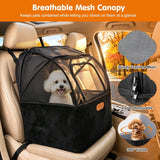 Pawaboo Dog Booster Car Seat for Small & Medium Dogs, Elevated Pet Carseat