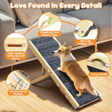 Pawaboo Dog Ramp for Couch Foldable, 5 Ajustable Height from 9.8" to 20.5"