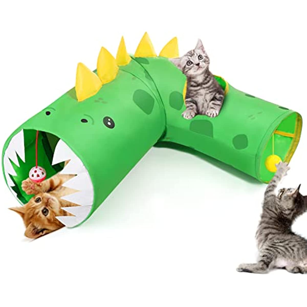 Dinosaur Shaped Cat Tunnel for Indoor Cat