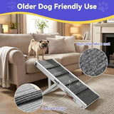 Pawaboo 2026 Upgraded Small Dog Ramp for Couch Foldable, 5 Ajustable Height