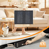 Pawaboo 2026 Upgraded Small Dog Ramp for Couch Foldable, 5 Ajustable Height | Height from 9.8" to 20.5", Portable Stable Pet Steps with Non-Slip Pad, Pet Ramps Use for Sofa Couch Stairs, Wood