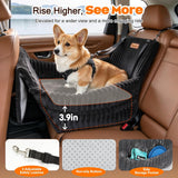Pawaboo Dog Booster Car Seat for Small/Medium Dogs Up to 35lbs, Black