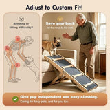 Pawaboo 2026 Upgraded Small Dog Ramp for Couch Foldable, 7 Ajustable Height