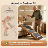 Pawaboo 2026 Upgraded Small Dog Ramp for Couch Foldable, 7 Ajustable Height