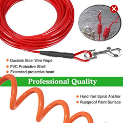 30 Feet Tie Out Cable and Stake
