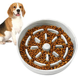 Dog Ceramic Slow Feeder Bowl