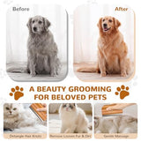 Pawaboo Deshedding Brush for Dogs & Cats, Dog Hair Removal Comb