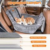 Pawaboo Dog Booster Car Seat for Small/Medium Dogs Up to 35lbs, Grey